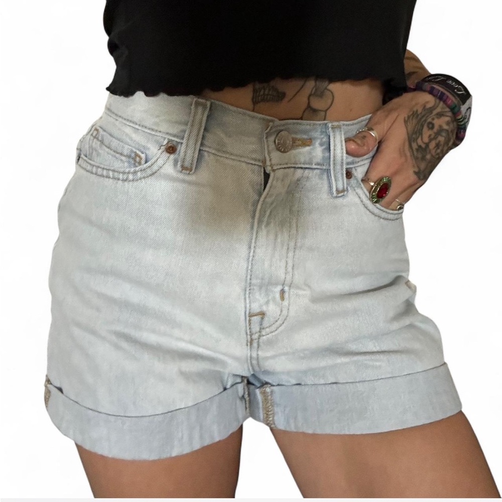 Light Wash Denim Shorts